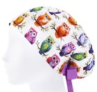 Scrub Caps Owls  Euro Nurse Hats  Surgical Cap Birds  Surgeon Hat Womens