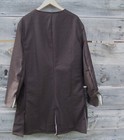Revolutionary War Civilian Militia Brown Wool Frock Coat Pleated Cloth Button 50