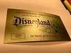 Disneyland 1955 Green Press Pass
