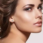 2ct Round Cut Lab Created Diamond Solitaire Stud Earrings 14k White Gold Plated