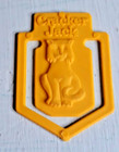 Vintage 1981 Cat Bookmark Yellow Cracker Jack Prize