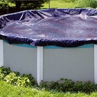 Swimline 21 Foot Round Above Ground Winter Swimming Pool Cover  Blue   Pco824