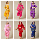 Women Belly Dance Costume Dance Halloween Skirt top belt veil Dance Costume