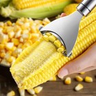 Stainless Steel Corn Cob Peeler Stripper Remover Kitchen Cutter Thresher Tool Us