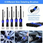 25pcs Car Detailing Brush Set Kit Drill Brush Interior Exterior Wheel Cleaning