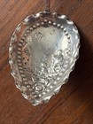 Antique Dutch Silver Spoon Tea Caddy Sk  800  Kite Scene Bowl Harp Player Rest