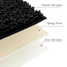 Non-slip Bath Rug extra Soft Microfiber Bedroom Shag Carpet With Anti-slip Ba   