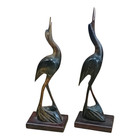 1900 s Old Vintage Antique Horn Fine Unique Bird Very Rare Statue   Figure