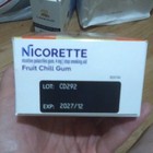 Nicorette Fruit Chill Nicotine Gum 4mg Nicotine Polacrilex 100ct Lot Cd292