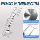Watermelon Cutter Slicer 2-in-1 Stainless Steel Fruit Fork For Kitchen Home