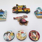 Travel Souvenir Fridge Magnet Lot 8pc Aruba Cura  ao Hawaii Japan Dominican Rep