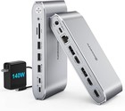 Used Displaylink Docking Station Triple Monitor With 140w Power Adapter