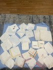 Lot Vintage Ladies Men   s   Wedding Hankies Handkerchief Monogram Applique