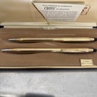 Cross Century 1 20 10k Gold-filled Vintage Ballpoint Pen   Pencil Set With Case