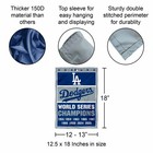 La Dodgers 9 Time World Champions Series Garden Flag And Yard Banner
