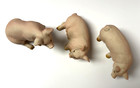 Set Of 3 Pigs Set Assorted Positions Ceramic Farm Figurine Collection  8002