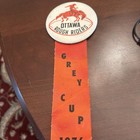 Vintage Ottawa Rough Riders Cfl Grey Cup 1976 Pin Pinback Tony Gabriel The Catch