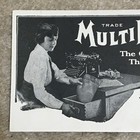 Vntg C1920 s  Adv Ink Blotter   multikopy Carbon Paper   Seller In Wausau  Wisc