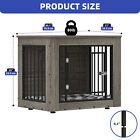 30  Small Dog Crate Wooden Kennel Heavy Duty Cage Tray End Table Pet Furniture