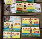 Vtg Land O Lakes Butter Carton Lot - Mia Indian Maiden Recipes  1983 Wax Box