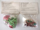 Vintage Holiday Christmas Ornament Kits Beads Sequins Pins 1980 1982 Nos 2 Pkgs