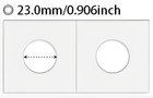 100pcs Coin Flips For Nickel 23mm 0 9inch Cardboard Holders For 2x2 Inch Pockets