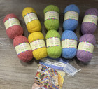 Herrschners Yarn Easy Teddy Bear Brights Ripple Baby Afghan Crochet Kit Complete