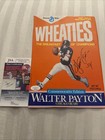 Walter Payton Signed Autographed Wheaties Cereal Box Cover Jsa Coa Chicago Bears