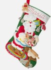 Gingerbread Santa Bucilla Felt Christmas Stocking Kit 89312e New Unopened