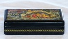 Vintage Russian Kholui Signed Hand-painted Lacquer Box    hunting Dawns   