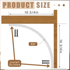 2 Pcs Rounded Doorway Arch Kit Diy Interior Doorway Precurved Drywall Full Half 