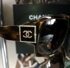 Chanel Sunglasses 5081-b Swarovski Crystal Tortoise Brown Gold Very Rare 
