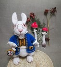 Toy Knitting Patterns -white Rabbit From Alice In Wonderland And Fly Agarics 