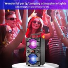 Karaoke Machine With Microphone  portable Bluetooth Speaker Dual 3 Inch Subwofer