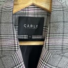 Cable Melbourne - Women s Size 12 - Plaid Oversized Blazer Jacket 