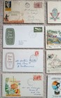 Australian First Day Covers And Post Cards Stamps Lot X 22 1930s 1960s 1970s