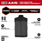 Milwaukee M300g-21xl M12 12v Durable Li-ion Heated Axis Vest