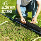 Portable Volleyball Badminton Combo Set With Net Width Height Adjustable Poles