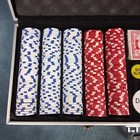 500 Pc Poker Set Aluminum Case Chips Cards Dealer Blind Buttons Keys Game Night