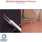 Blackhead Remover Tweezers Acne Pimple Blemish Extractor Curved Needle Clip Tool