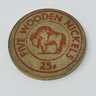 Hardees Wooden Nickel Humboldt Iowa Advertising Promotional Promo Token Vintage