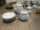 Lot Of Vintage Child   s Miniature Handpainted Tea Set   Plate