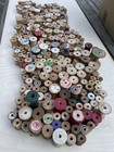 Huge Lot Of 340 Vintage Wooden Sewing Spools   Empty - No Thread - Some Labels