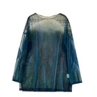 Women Mesh Sheer T-shirt Top Blouse Long Sleeve See Through Loose Casual New