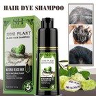 Natural Herbal 250ml Black Hair Color Dye Shampoo Permanent Coloring For Unisex