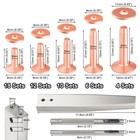 50sets Copper Rivets Assorted Leather Rivet Kit For Leather Working Brass Riv   
