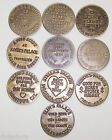 Lot Of 30 Solid Brass Brothel Cat House House Tokens 