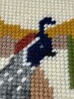 Quail Bird In Desert Completed Needlepoint 10 3 4    X 11    Read