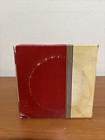 Vintage Firestone Tire Ashtray Embossed Glass Insert Advertising With Box