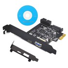 Pci-e 1x To Usb3 2 Gen1 5gbps 2 Ports type C  Type A  Expansion Card W  19pin